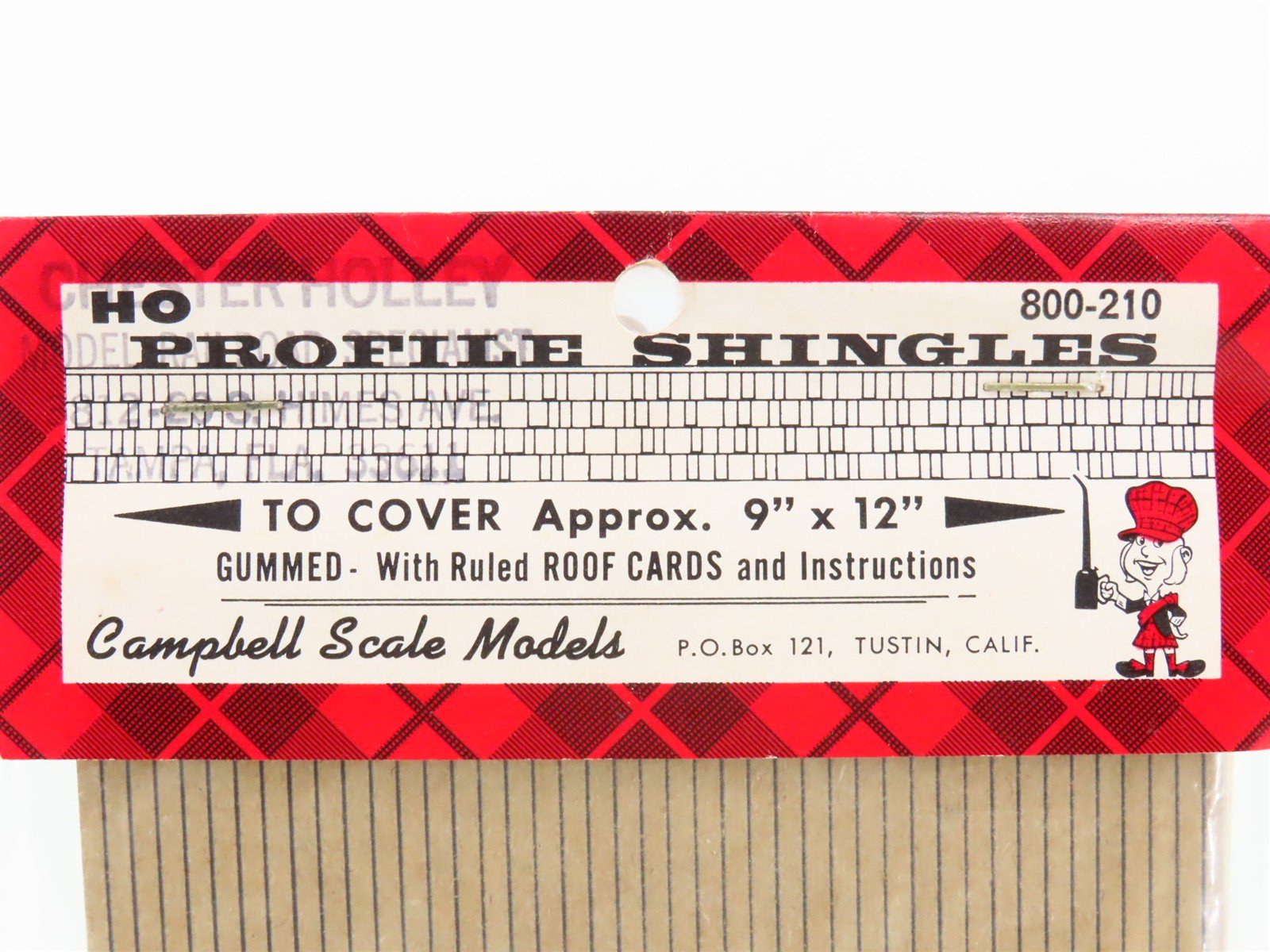 HO Scale Campbell Scale Models 800-210 Profile Shingles Kit