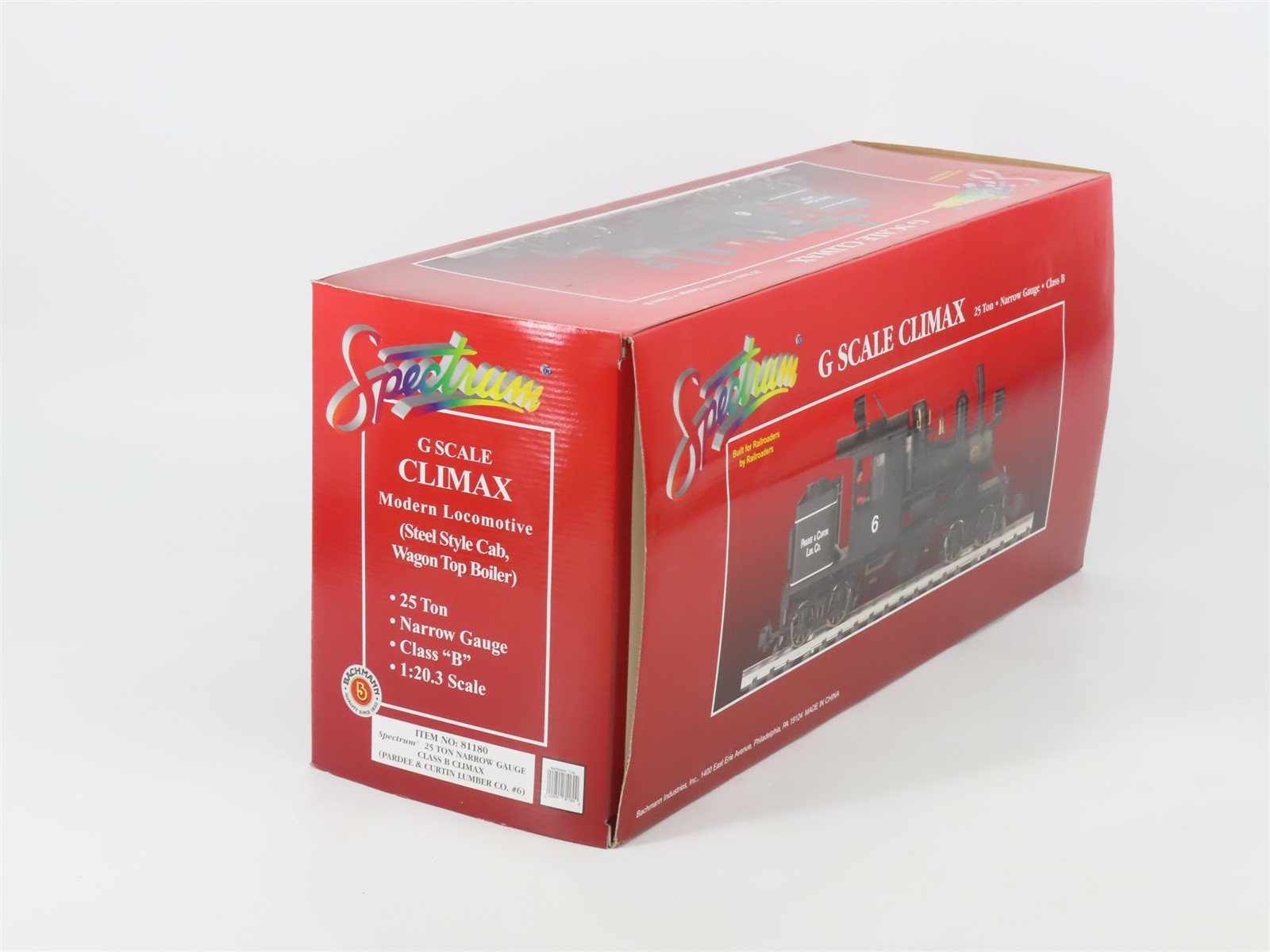 G Scale Bachmann 81180 Pardee & Curtin Climax Narrow Gauge Steam Locomotive #6