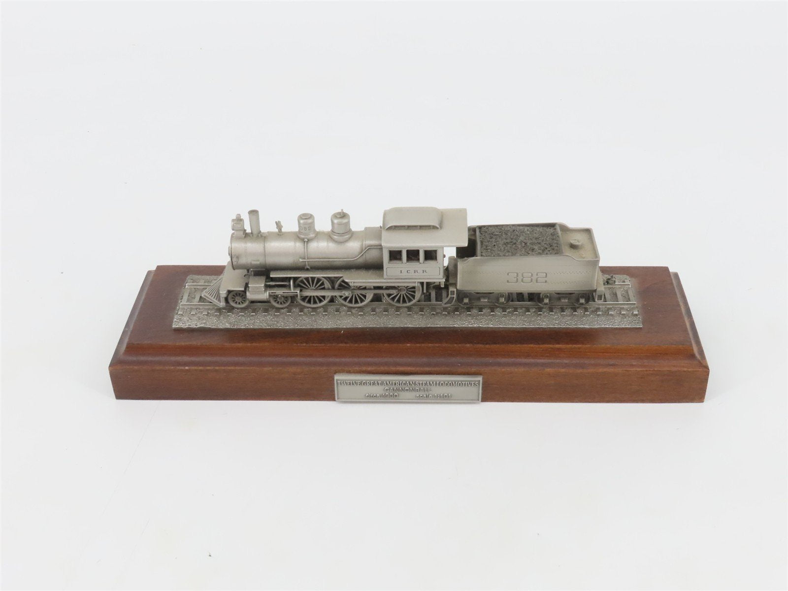 1:101 Scale Danbury Mint Diecast IC 4-6-0 Cannonball Steam #382 STATIC MODEL