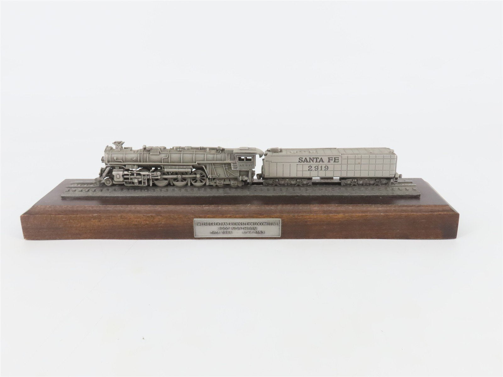 1:153 Scale Danbury Mint Diecast ATSF 4-8-4 Steam Loco #2919 STATIC MODEL