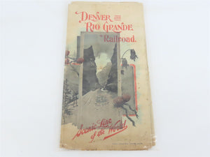 1893 DRGW Denver Rio Grande & Western Timetable