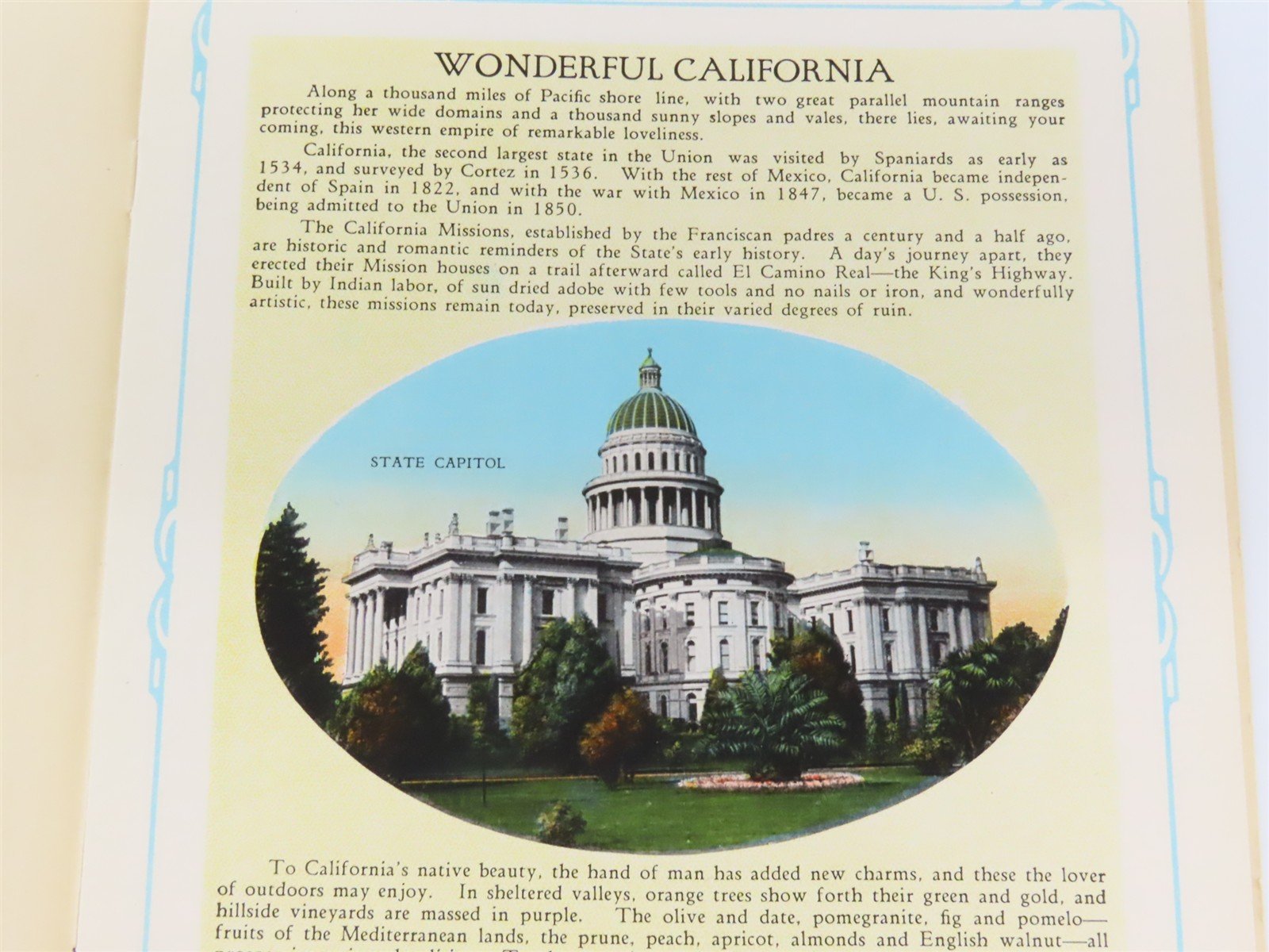 Wonderful California Booklet w/Postcards