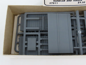 HO Scale Tichy 7011 Handcar Shed Building, Handcar & Trailer Kit