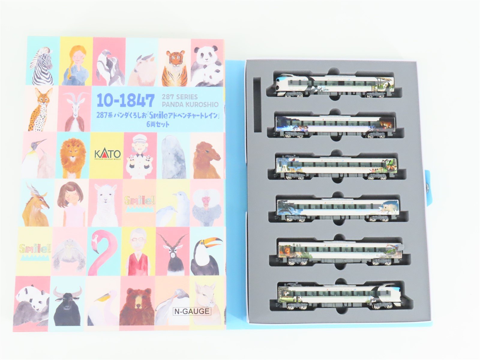 N Scale Kato 10-1847 287 Series Panda Kuroshio "Smile Adventure" Electric Set