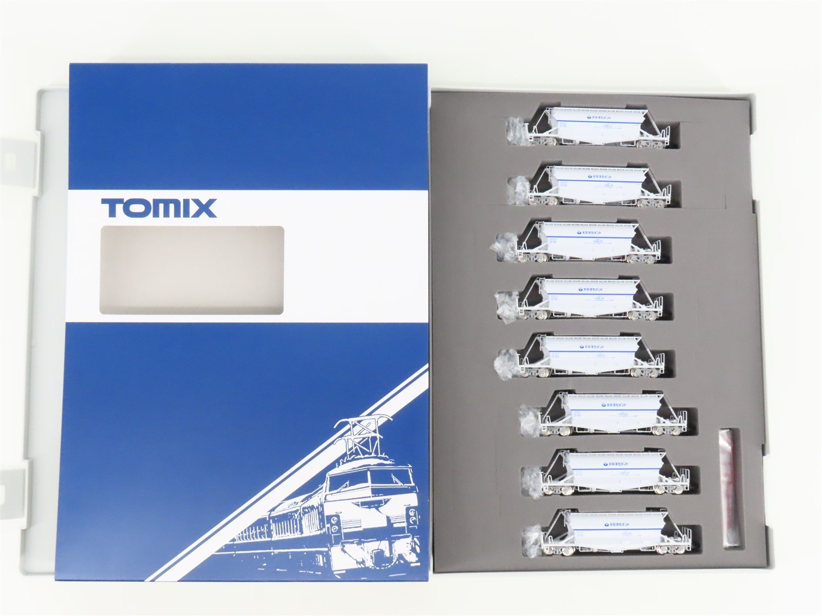 N Scale Tomix 97602 Private Owner Covered Hopper Wagon Type HOKI1100 8-Car Set