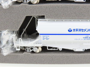 N Scale Tomix 97602 Private Owner Covered Hopper Wagon Type HOKI1100 8-Car Set