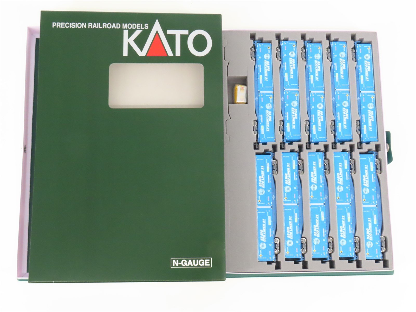 N Scale KATO 10-1983 KOKI105 "Toyota Long Pass Express" Flatcar 10-Piece Set