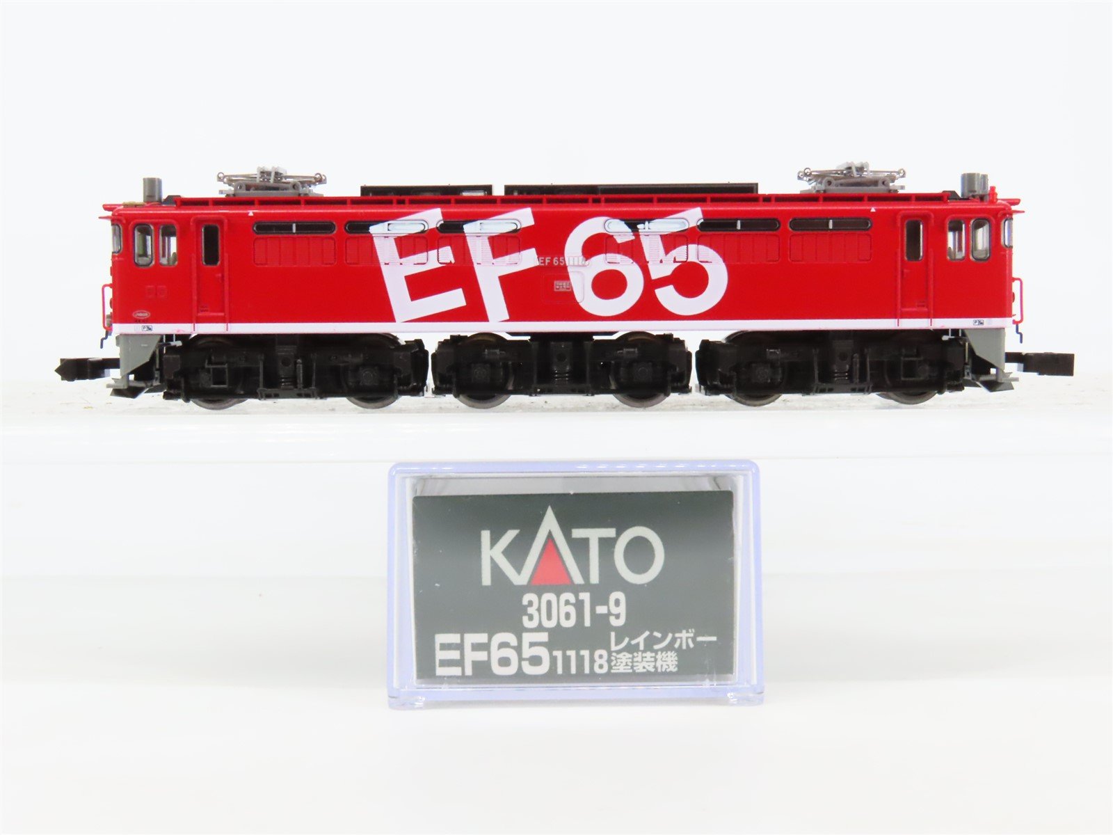 N Scale KATO 3061-9 JR Japan Railways "Rainbow Paint" Class EF65 Electric #1118