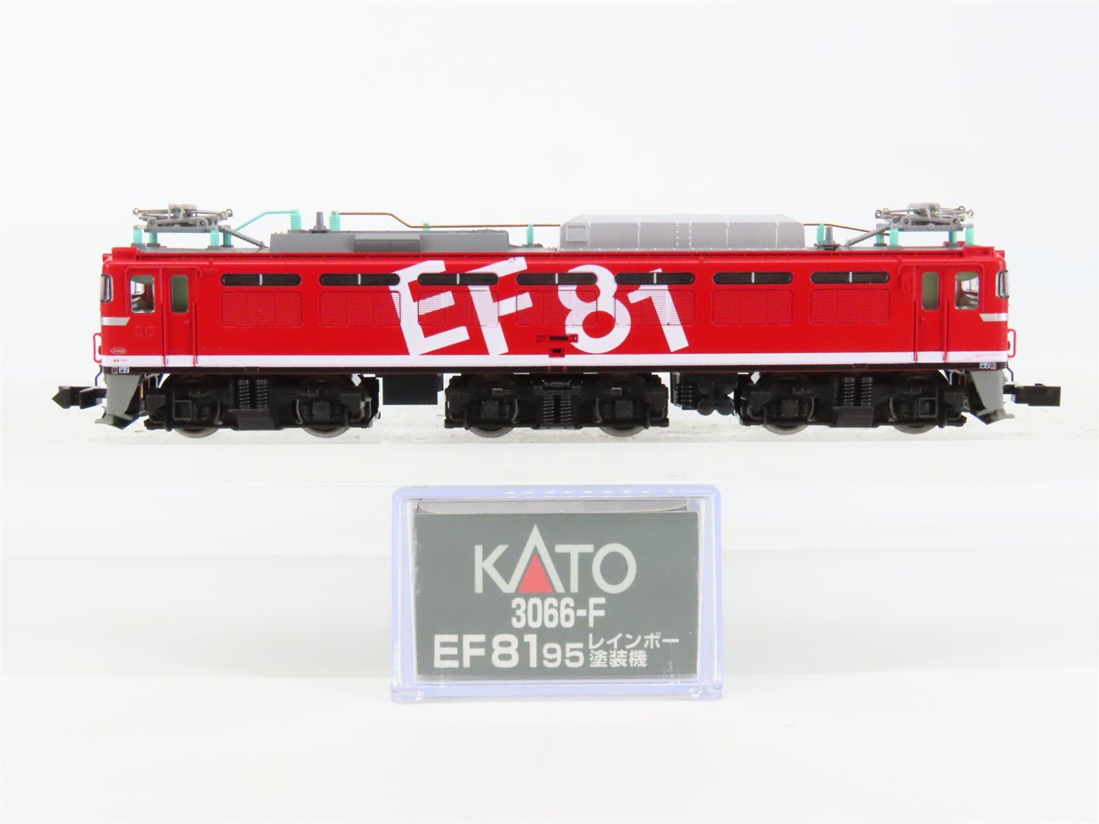 N Scale KATO 3066-F JR Japan Railways "Rainbow Paint" EF81 Electric #95