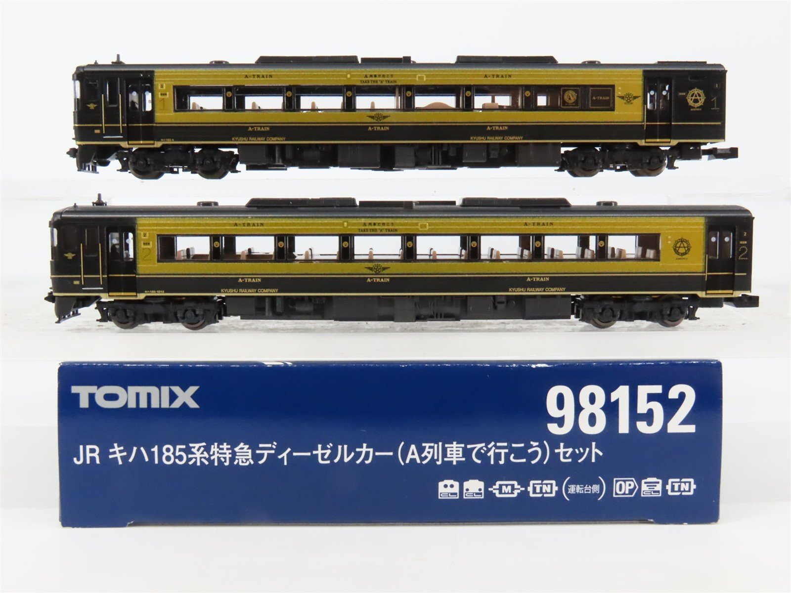 N TOMIX 98152 JR Kyushu "A-Train" Limited Express KiHa 185 DMU Diesel 2-Unit Set