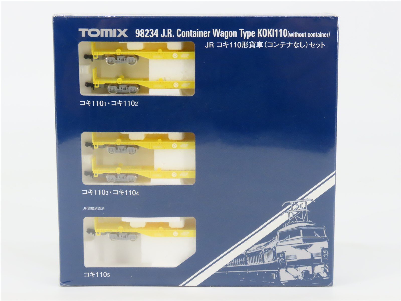 N TOMIX 98234 JR Japan Freight Railway KOKI110 COFC Flat Cars 5-Car Set - SEALED