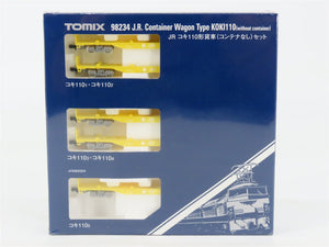 N TOMIX 98234 JR Japan Freight Railway KOKI110 COFC Flat Cars 5-Car Set - SEALED