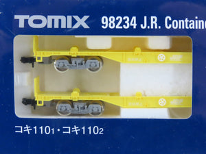 N TOMIX 98234 JR Japan Freight Railway KOKI110 COFC Flat Cars 5-Car Set - SEALED