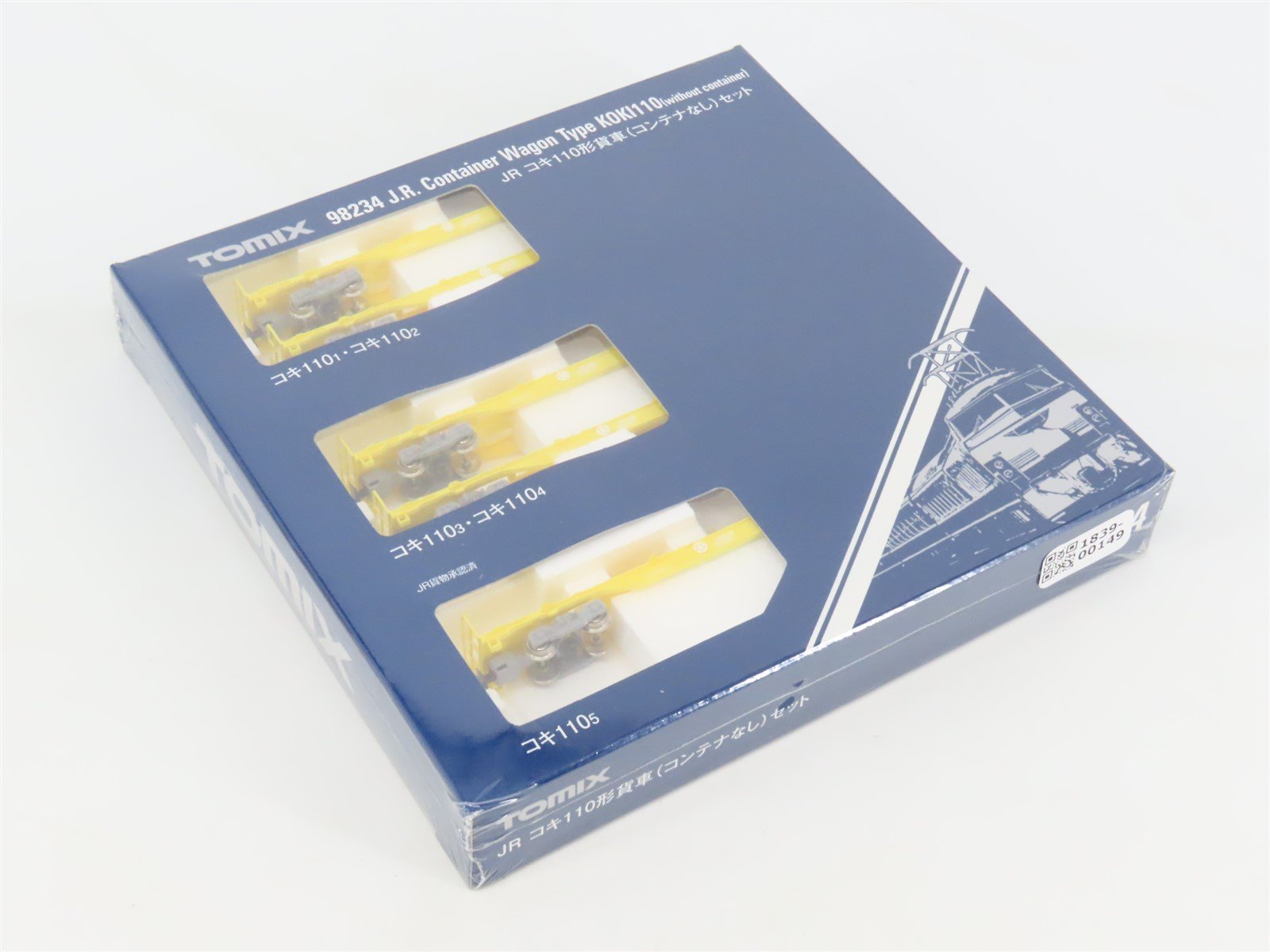 N TOMIX 98234 JR Japan Freight Railway KOKI110 COFC Flat Cars 5-Car Set - SEALED
