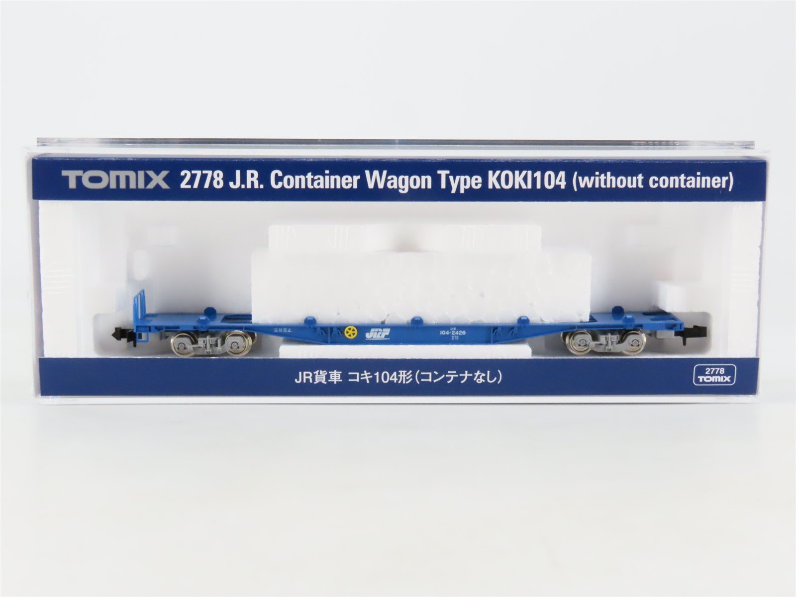 N Scale TOMIX 2778 JR Japan Freight Railway Type KOKI104 COFC Flat Car #2426