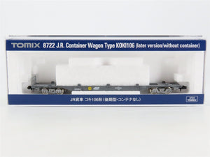 N Scale TOMIX 8737 JR Japan Freight Railway Type KOKI106 COFC Flat Car #995