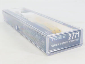 N TOMIX 2771 JNR Japanese National Type S080 Crane & CHIKI7000 Flat Car Set