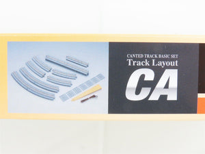 N Scale TOMIX Fine Track 91011 Wide Canted Track Basic Set (Layout CA)