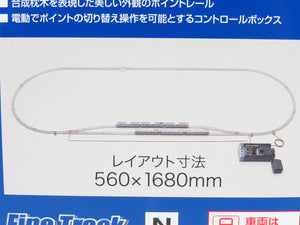 N TOMIX Fine Track 90950 My Plan NR-PC Track Oval Set w/Transformer (Layout A+B)