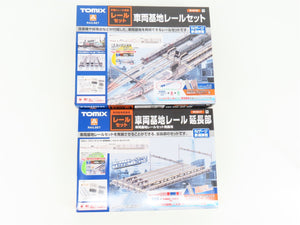 N Scale TOMIX Fine Track 91016 & 91017 Rail Yard Track Set + Extension Set