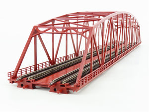 N TOMIX Fine Track 3221 Double Track Large Curved-Chord Truss Bridge w/ Piers