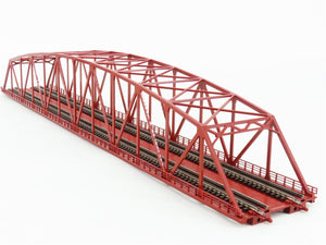 N TOMIX Fine Track 3221 Double Track Large Curved-Chord Truss Bridge w/ Piers