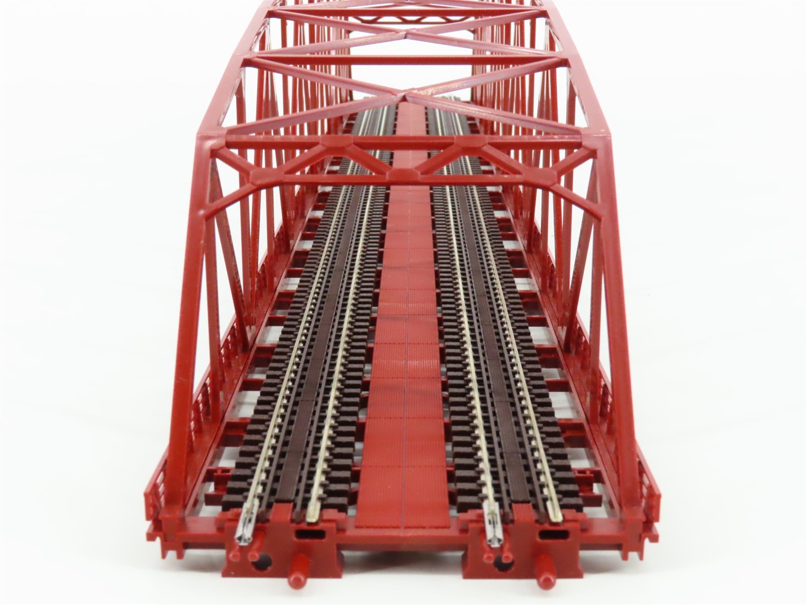 N TOMIX Fine Track 3221 Double Track Large Curved-Chord Truss Bridge w/ Piers