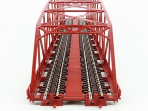 N TOMIX Fine Track 3221 Double Track Large Curved-Chord Truss Bridge w/ Piers