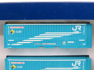 LOT of 4 N Scale TOMIX JR Japan Freight Railway Container Packs