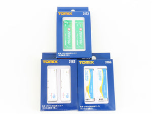 LOT of 3 N Scale TOMIX Japanese Runtec, Zentsu, & JOT Containers 2-Packs