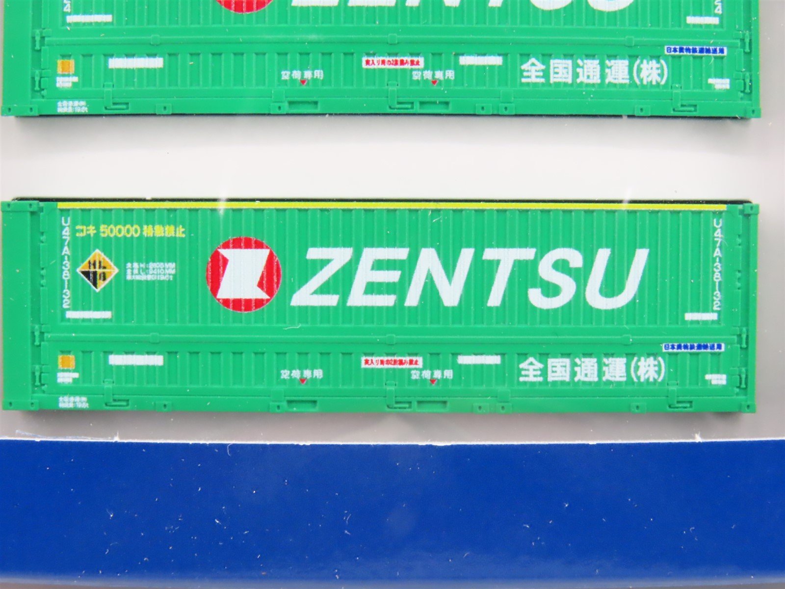 LOT of 3 N Scale TOMIX Japanese Runtec, Zentsu, & JOT Containers 2-Packs