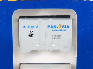 LOT of 6 N TOMIX Japanese Nissan, JR Freight, Zentsu & PanAsia Container 3-Packs