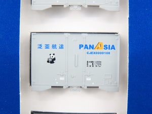 LOT of 6 N TOMIX Japanese Nissan, JR Freight, Zentsu & PanAsia Container 3-Packs
