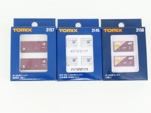 LOT of 3 N Scale TOMIX Japanese Nippon Express & JR Freight Container Packs