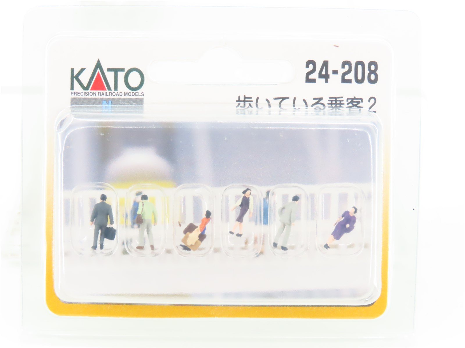N 1/150 Scale KATO 24-208 Passengers Walking #2 People Figures 6-Pack