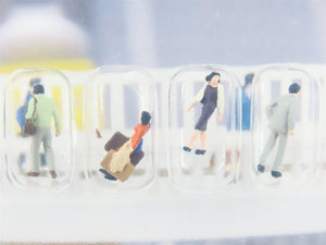 N 1/150 Scale KATO 24-208 Passengers Walking #2 People Figures 6-Pack