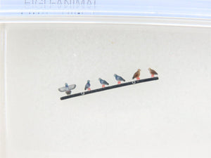 N 1/150 Scale KATO Figu-Animal 24-713 Park Bench & 6 Pigeon Figures