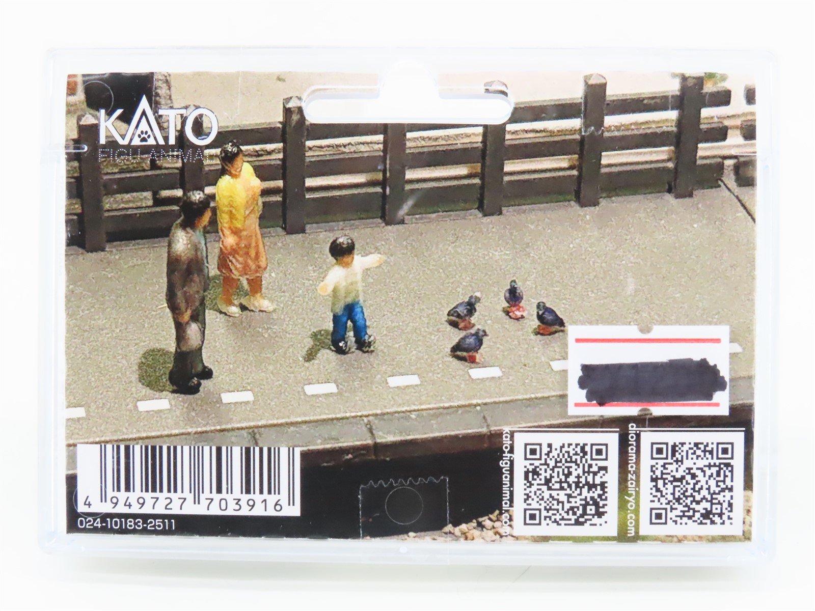 N 1/150 Scale KATO Figu-Animal 24-713 Park Bench & 6 Pigeon Figures