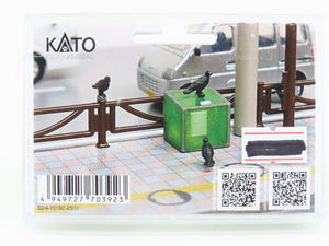 N 1/150 Scale KATO Figu-Animal 24-714 Trash Can & 5 Crow Figures
