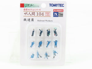 N 1/150 Scale TOMYTEC 104 Railroad Workers People Figures 12-Pack