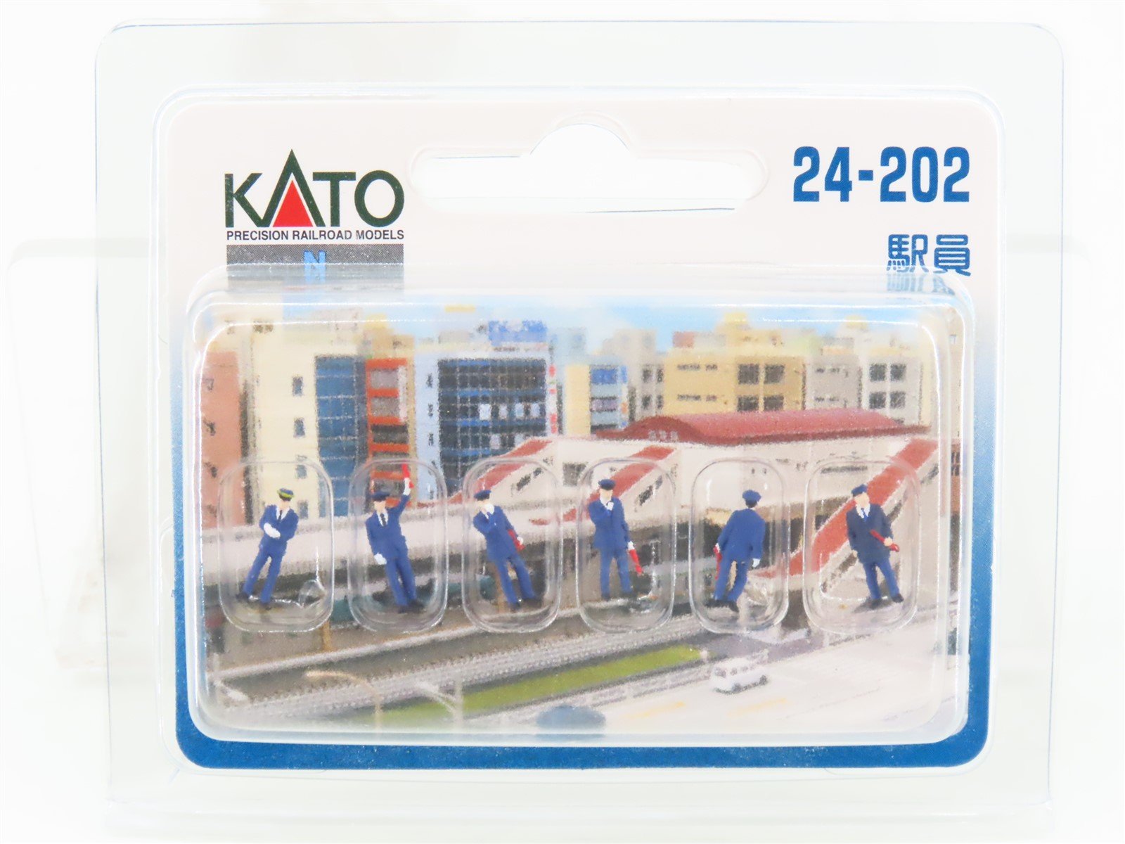N 1/150 Scale KATO 24-202 Train Station Staff People Figures 6-Pack