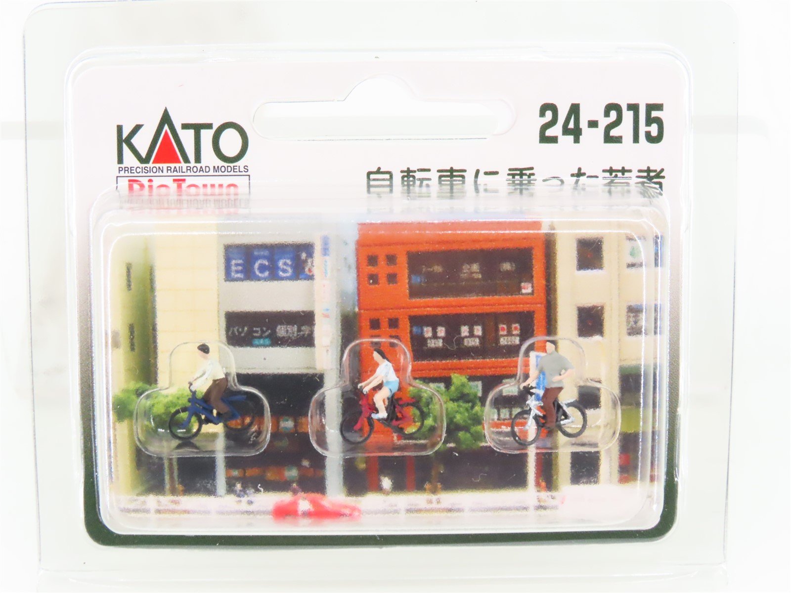 N 1/150 Scale KATO DioTown 24-215 Bicyclist People Figures 3-Pack