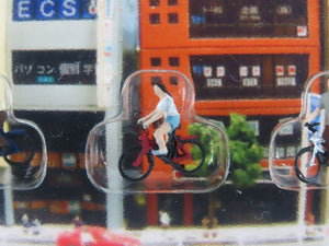 N 1/150 Scale KATO DioTown 24-215 Bicyclist People Figures 3-Pack