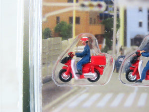 N 1/150 Scale KATO DioTown 24-233 Japan Post Van & Postman Figures On Mopeds