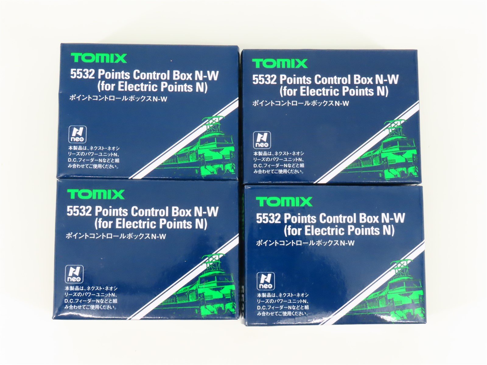 LOT of 4 N Scale TOMIX 5532 Points Control Box N-W (Two Output)