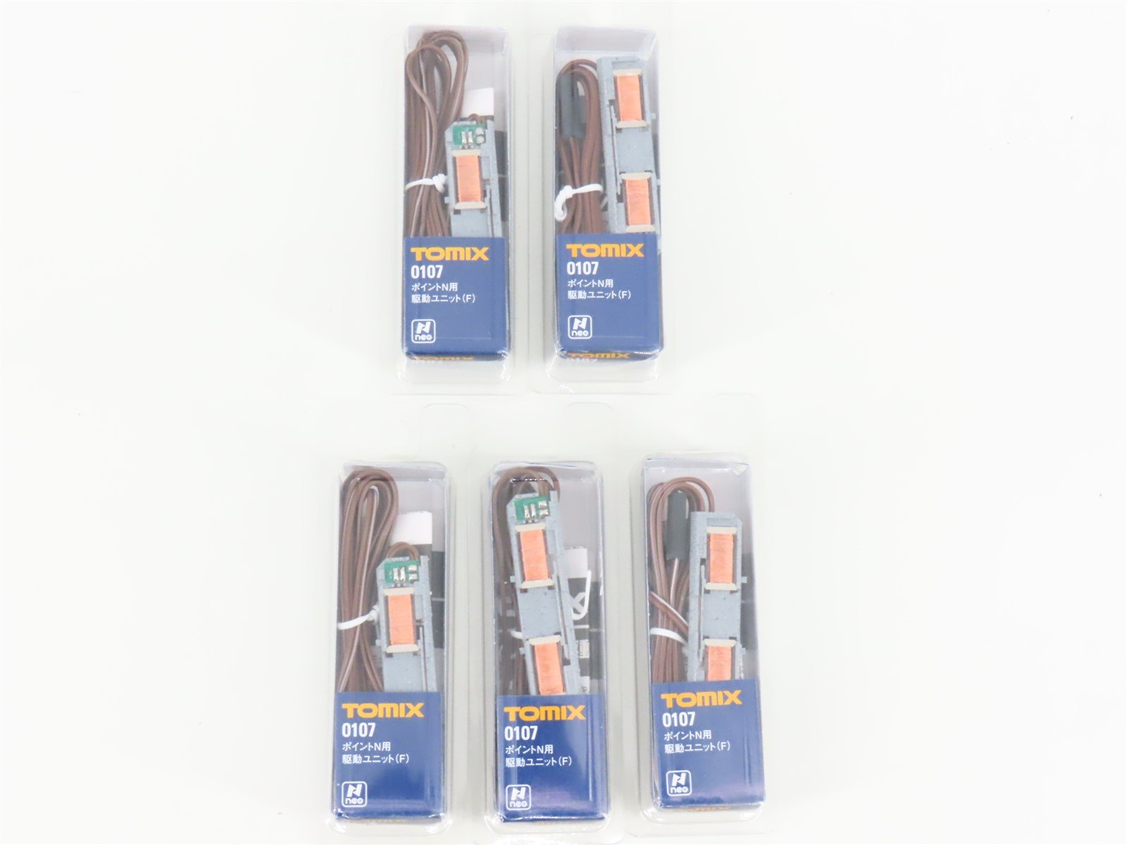 LOT of 5 N 1/160 Scale TOMIX Fine Track 0107 Drive Unit for Turnout Points