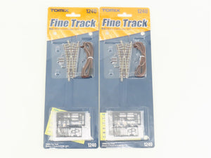 LOT of 2 N Scale Tomix Fine Track 1240 PY280-15F Electric Y-Point Turnouts