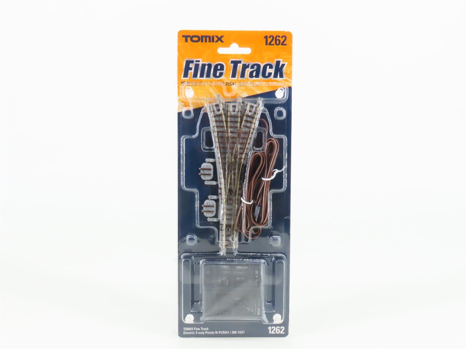 N Scale TOMIX Fine Track 1262 PLR541/280-15F Electric 3-Way Points Turnout