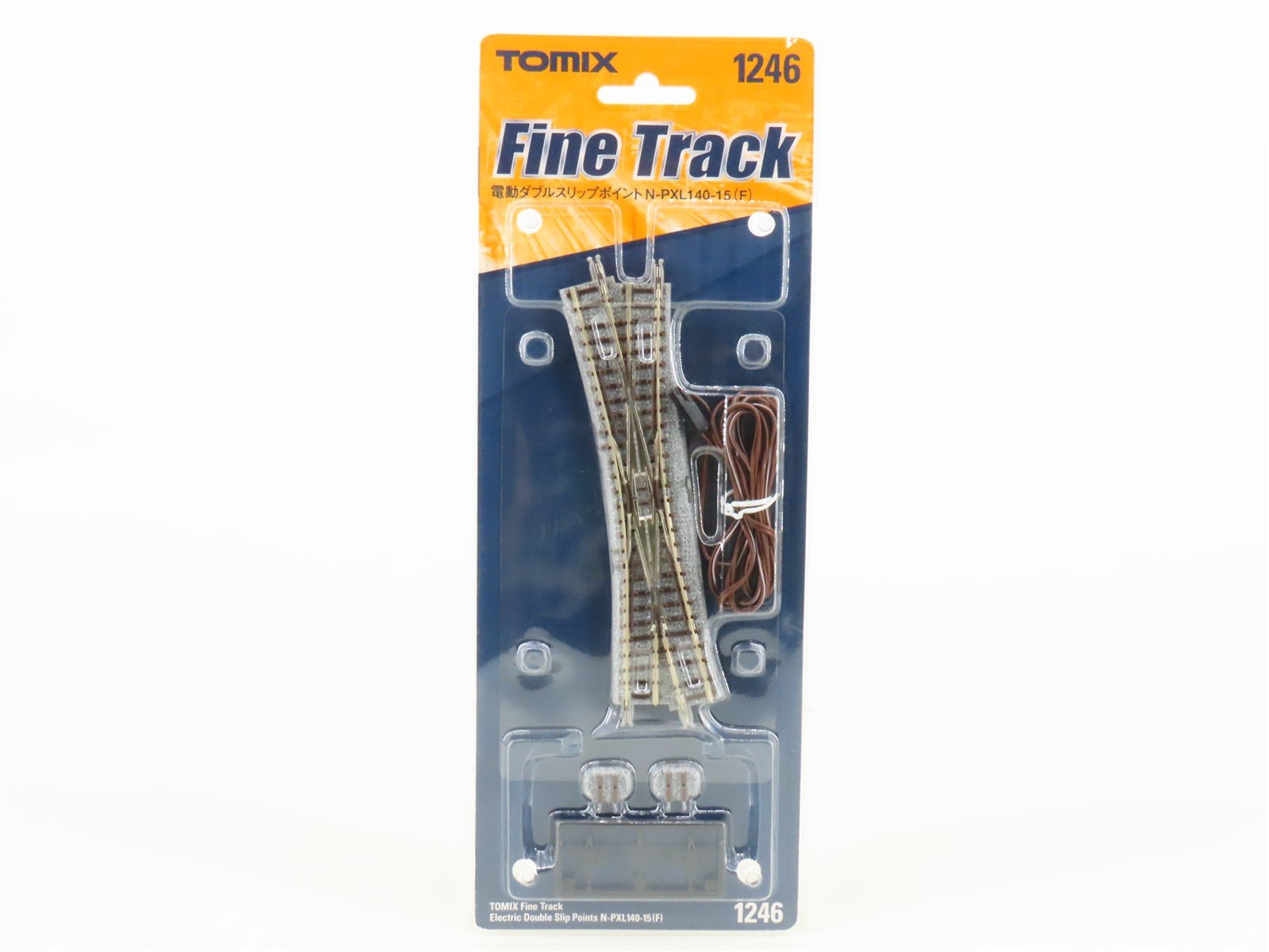 N Scale TOMIX Fine Track 1246 PXL140-15F Electric Double-Slip Points Crossing