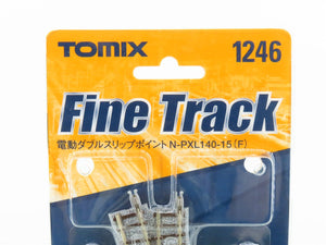 N Scale TOMIX Fine Track 1246 PXL140-15F Electric Double-Slip Points Crossing